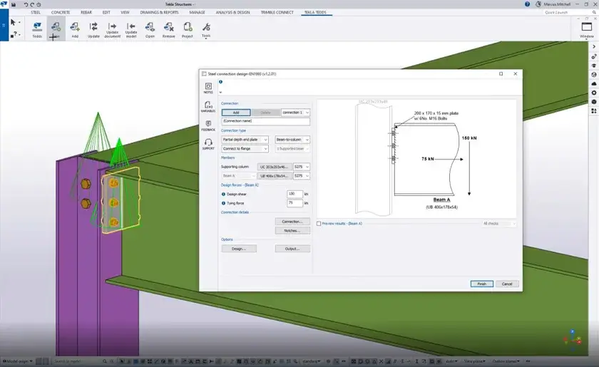 Tekla Tedds – software de calcul structural