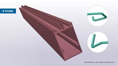 Tekla Structures – exemplu de model structural