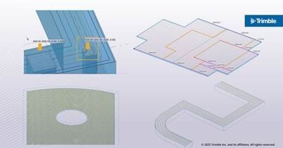 Tekla Structures – exemplu de model structural
