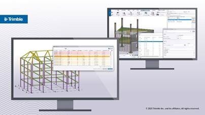 Tekla Structures – exemplu de model structural
